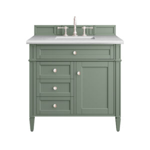 Brittany 36" Single Vanity, Smokey Celadon