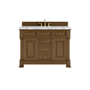 Brookfield 48" Single Vanity, Honey Oak