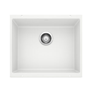 Blanco Precis SILGRANIT 21″ Single Bowl Undermount Kitchen Sink – White