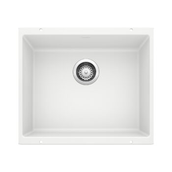 Blanco Precis SILGRANIT 21" Single Bowl Undermount Kitchen Sink - White