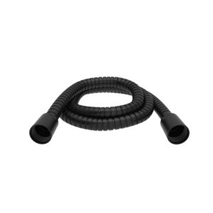 Riobel 150 cm (59″) double interlock flexible hose, swivel and 2 check valves In Black