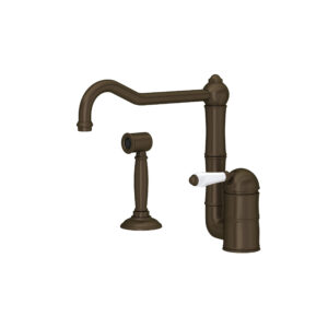 ROHL Acqui® Kitchen Faucet With Side Spray In Tuscan Brass