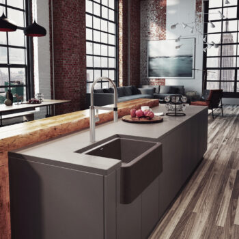 Blanco Ikon SILGRANIT 30" Single Bowl Apron-Front Farmhouse Sink - Café - Image 4