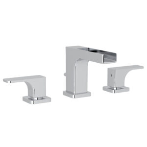 ROHL Quartile™ Widespread Lavatory Faucet With Trough In Polished Chrome