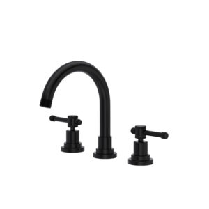 ROHL Campo™ Widespread Lavatory Faucet With C-Spout In Matte Black
