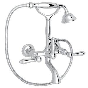 ROHL Exposed Wall Mount Tub Filler In Polished Chrome
