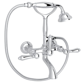 ROHL Exposed Wall Mount Tub Filler In Polished Chrome