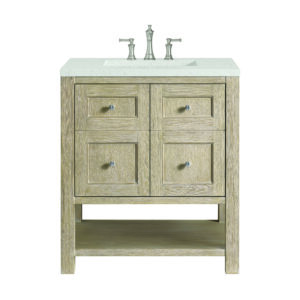 Breckenridge 30" Single Vanity, Whitewashed Oak
