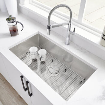 Blanco Quatrus R0 32" Single Bowl Undermount Stainless Steel Kitchen Sink - Image 2