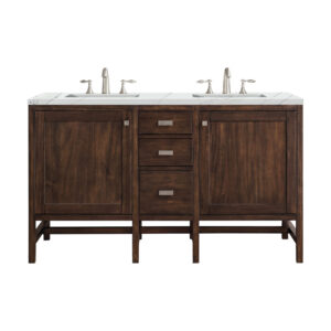Addison 60" Double Vanity, Mid-Century Acacia