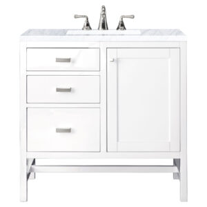 Addison 36" Single Vanity, Glossy White