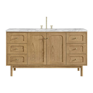 Laurent 60" Single Vanity, Light Natural Oak