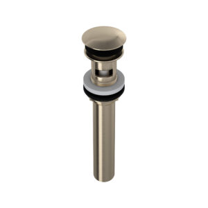 ROHL Lavatory Push Drain With Overflow In Satin Nickel