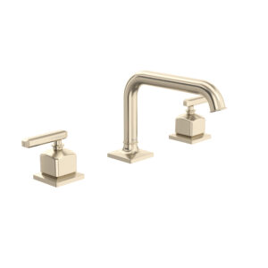 ROHL Apothecary™ Widespread Lavatory Faucet With U-Spout In Satin Nickel