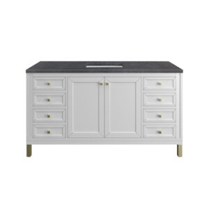 Chicago 60" Single Vanity, Glossy White