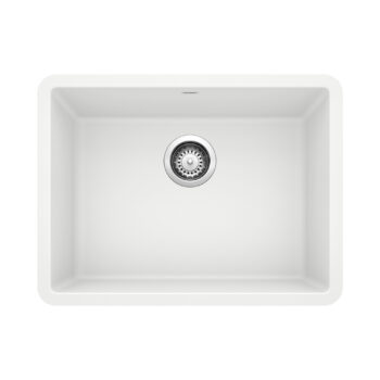Blanco Precis SILGRANIT 24" Single Bowl Undermount Kitchen Sink - White
