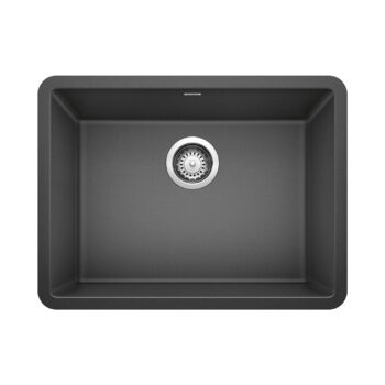Blanco Precis SILGRANIT 24" Single Bowl Undermount Kitchen Sink - Anthracite