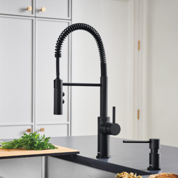 Blanco Catris Semi-Pro Pull-Down Dual-Spray Kitchen Faucet 1.5 GPM - Matte Black - Image 2