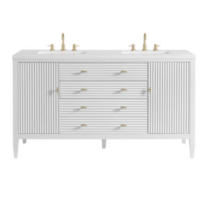 Myrrin 60″ Double Vanity, Bright White