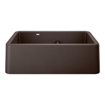 Blanco Ikon SILGRANIT 33" Double Bowl Apron-Front Farmhouse Sink with Low Divide - Café