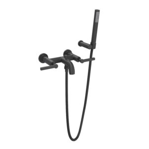 ROHL Lombardia® Exposed Wall Mount Tub Filler In Matte Black