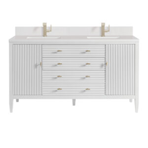 Myrrin 60" Double Vanity, Bright White