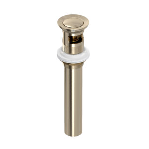 ROHL Lavatory Push Drain With Overflow In Satin Nickel
