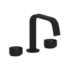 ROHL Eclissi™ Widespread Lavatory Faucet With U-Spout In Matte Black