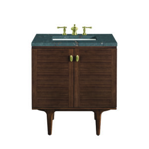 Amberly 30" Single Vanity, Mid-Century Walnut