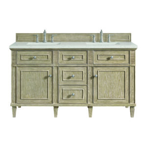 Lorelai 60" Double Vanity, Whitewashed Oak