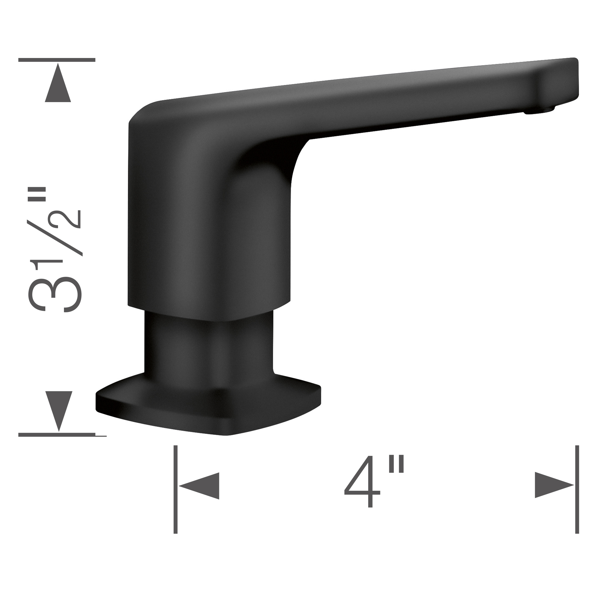 Blanco Rivana Soap Dispenser - Matte Black - Image 4