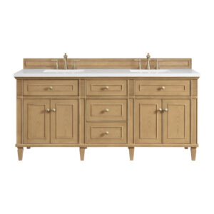 Lorelai 72″ Double Vanity, Light Natural Oak