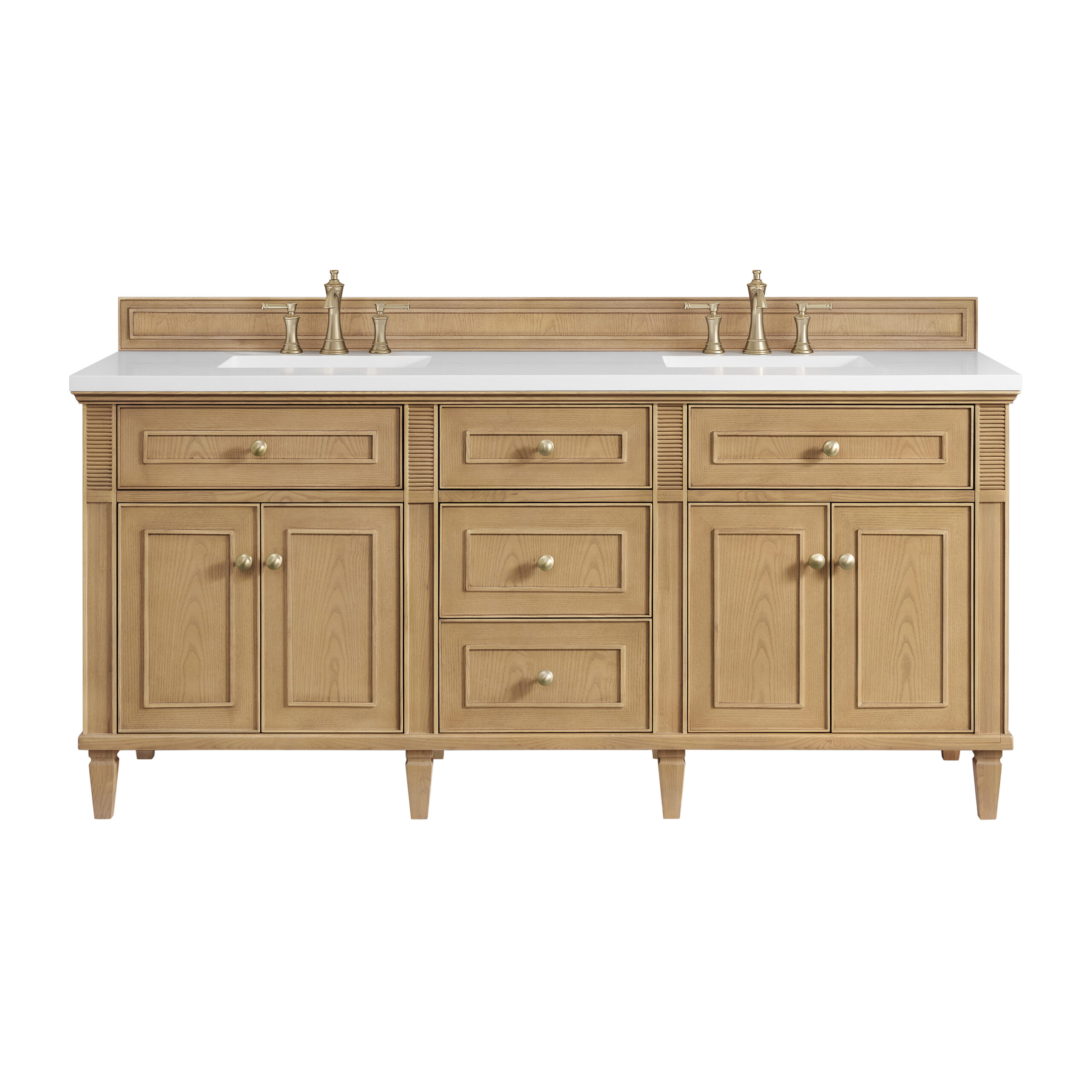 Lorelai 72" Double Vanity, Light Natural Oak