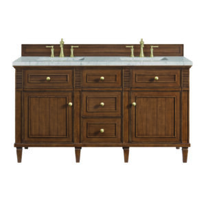 Lorelai 60" Double Vanity, Mid-Century Walnut
