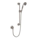 ROHL Handshower Set With 22" Slide Bar and Single Function Handshower In Satin Nickel