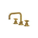 ROHL Graceline® Widespread Lavatory Faucet With U-Spout In Unlacquered Brass