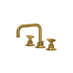 ROHL Graceline® Widespread Lavatory Faucet With U-Spout In Unlacquered Brass