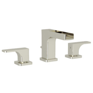 ROHL Quartile™ Widespread Lavatory Faucet With Trough In Polished Nickel
