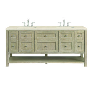 Breckenridge 72" Double Vanity, Whitewashed Oak