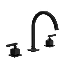 ROHL Apothecary™ Widespread Lavatory Faucet With C-Spout In Matte Black
