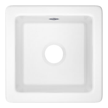 Shaws Lancaster™ 15" Single Bowl Fireclay Bar/Food Prep Kitchen Sink In White (WH)