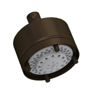 ROHL 4″ 5-Function Showerhead In Tuscan Brass