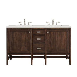 Addison 60" Double Vanity, Mid-Century Acacia