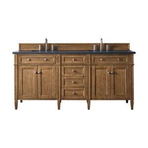 Brittany 72" Double Vanity, Saddle Brown