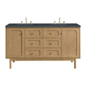 Laurent 60" Double Vanity, Light Natural Oak