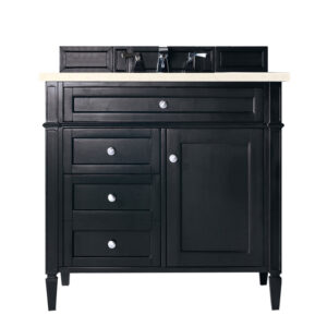 Brittany 36" Single Vanity, Black Onyx