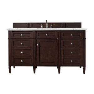 Brittany 60" Single Vanity, Burnished Mahogany
