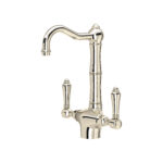 ROHL Acqui® Two Handle Bar/Food Prep Kitchen Faucet In Polished Nickel