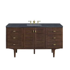 Amberly 60" Single Vanity, Mid-Century Walnut