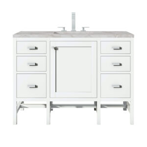 Addison 48" Single Vanity, Glossy White